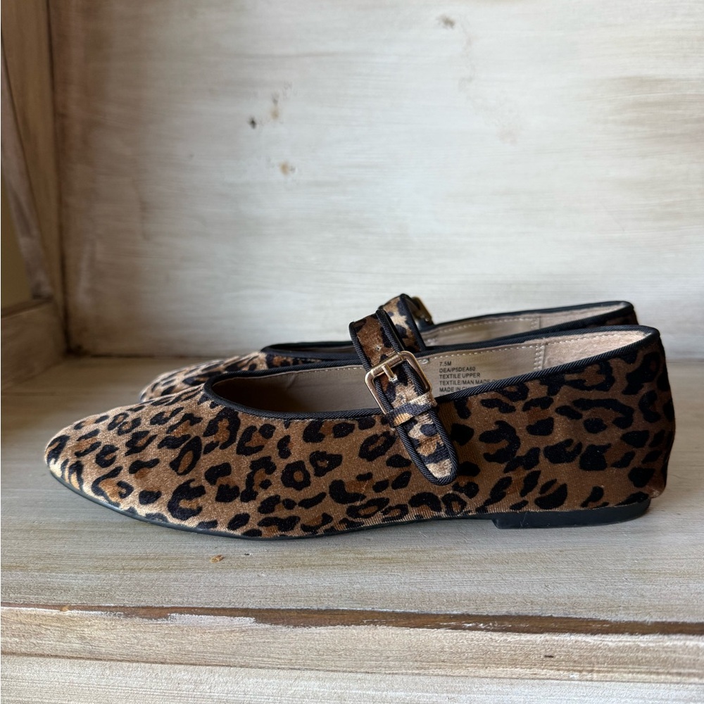 Joie Cheetah Leopard Animal Print Ballet Flat Size 7 1/2